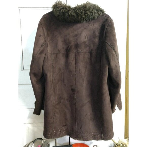 Mackintosh New England Womens Brown Faux Fur Long Coat - Picture 2 of 13